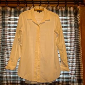 White long sleeve button up shirt